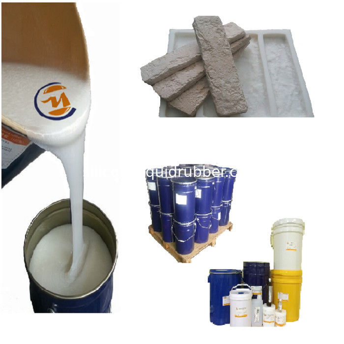 Alkali Resistance RTV-2 Liquid Tin Cure Silicone Rubber For Making Concrete Artificial Stone Veneer Molds