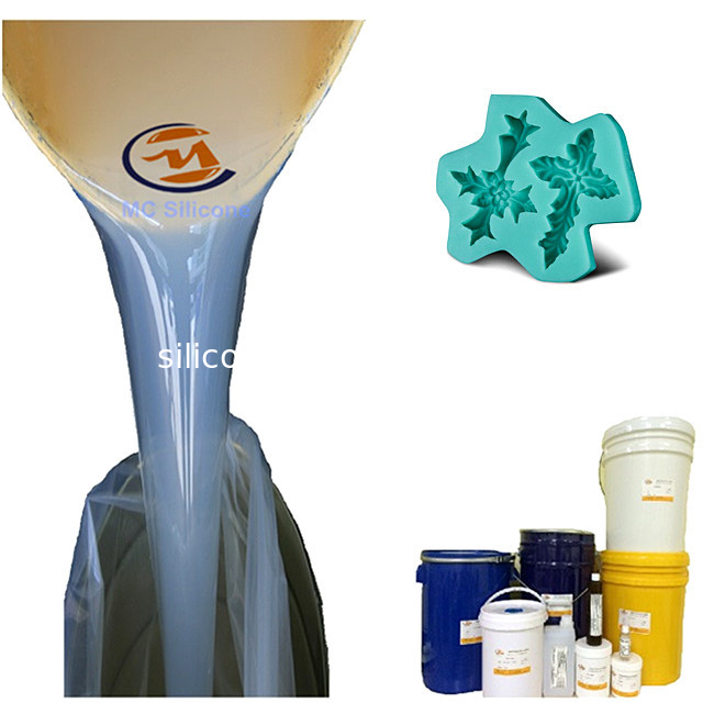 Viscous Translucent RTV 2 Liquid Silicone Rubber For Fondant Mold Making